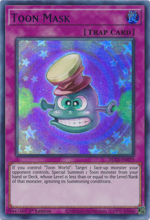 Toon Mask (Blue) - DLCS-EN079 - Ultra Rare - 1st Edition available at 401 Games Canada