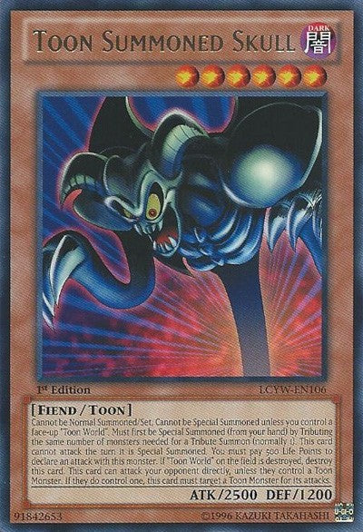 Toon Summoned Skull - LCYW-EN106 - Rare - 1st Edition available at 401 Games Canada