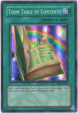Toon Table of Contents - TP6-EN002 - Super Rare available at 401 Games Canada