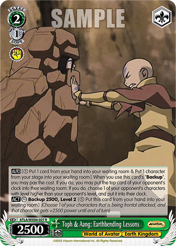 Toph & Aang: Earthbending Lessons - ATLA/WX04-E027 - Rare available at 401 Games Canada