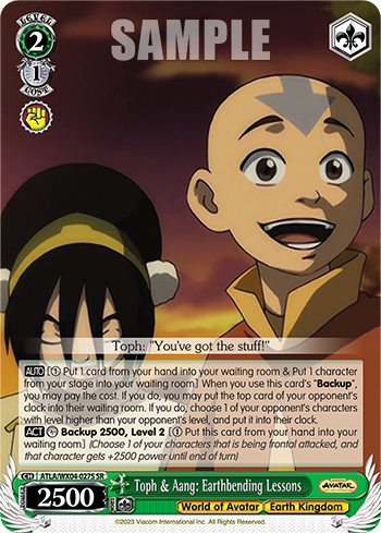 Toph & Aang: Earthbending Lessons - ATLA/WX04-E027S - Super Rare available at 401 Games Canada