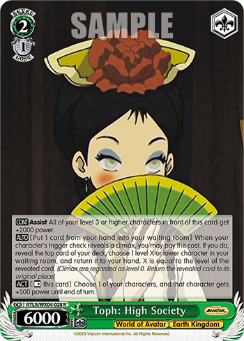 Toph: High Society - ATLA/WX04-E028 - Rare available at 401 Games Canada