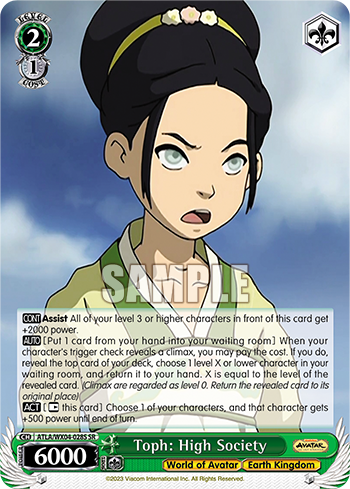 Toph: High Society - ATLA/WX04-E028S - Super Rare available at 401 Games Canada