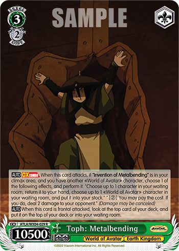 Toph: Metalbending - ATLA/WX04-E029 - Rare available at 401 Games Canada