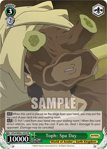 Toph: Spa Day - ATLA/WX04-E107 - Promo available at 401 Games Canada