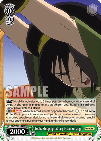 Toph: Stopping Library From Sinking - ATLA/WX04-E025S - Super Rare available at 401 Games Canada