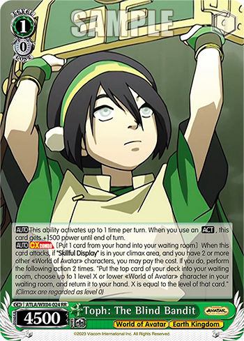 Toph: The Blind Bandit - ATLA/WX04-E024 - Double Rare available at 401 Games Canada