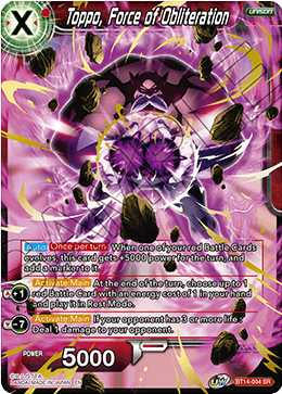 Toppo, Force of Obliteration - BT14-004 - Super Rare available at 401 Games Canada