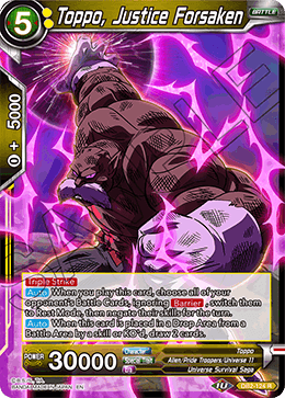 Toppo, Justice Forsaken - DB2-124 - Rare available at 401 Games Canada