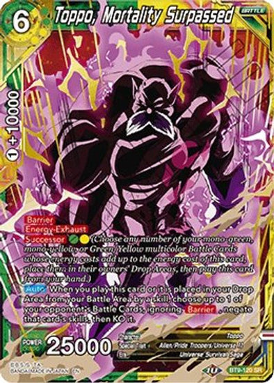 Toppo, Mortality Surpassed - BT9-120 - Super Rare available at 401 Games Canada