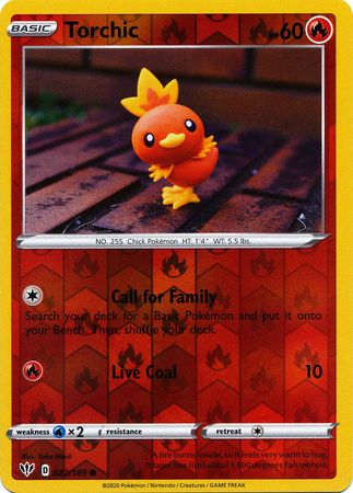 Torchic - 022/189 - Common - Reverse Holo available at 401 Games Canada