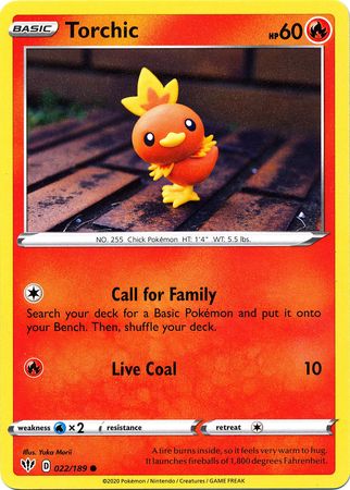 Torchic - 022/189 - Common available at 401 Games Canada