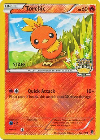 Torchic - 12/111 - Promo (Staff City Championships 2014-15) available at 401 Games Canada