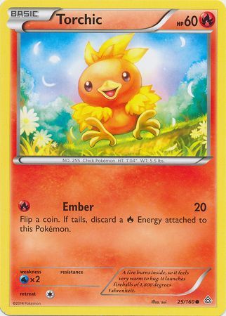 Torchic - 25/160 - Common available at 401 Games Canada