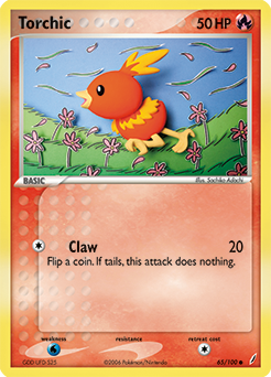 Torchic - 65/100 - Common available at 401 Games Canada