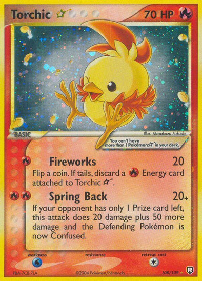 Torchic Gold Star - 108/109 - Ultra Rare available at 401 Games Canada