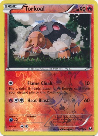 Torkoal - 18/108 - Uncommon - Reverse Holo available at 401 Games Canada
