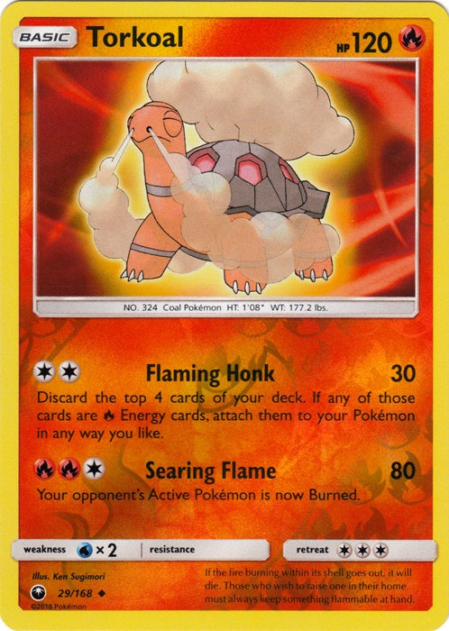 Torkoal - 29/168 - Uncommon - Reverse Holo available at 401 Games Canada