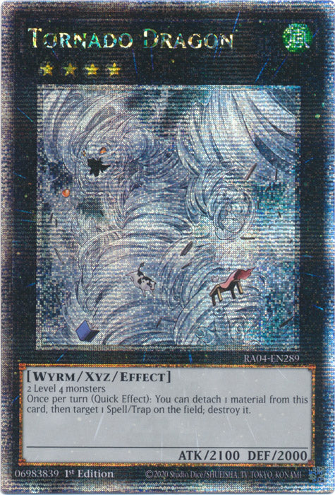 Tornado Dragon - RA04-EN289 - Quarter Century Secret Rare - 1st Edition