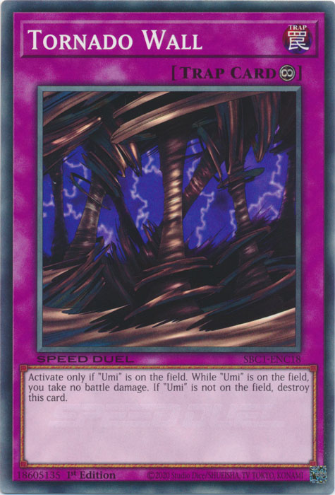 Tornado Wall - SBC1-ENC18 - Common - 1st Edition available at 401 Games Canada