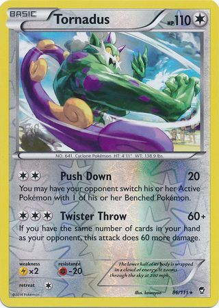 Tornadus - 86/111 - Rare - Reverse Holo available at 401 Games Canada