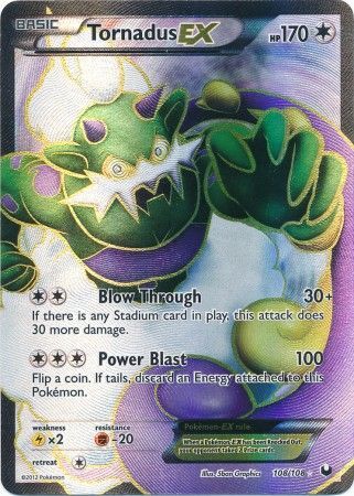 Tornadus EX - 108/108 - Full Art Ultra Rare available at 401 Games Canada