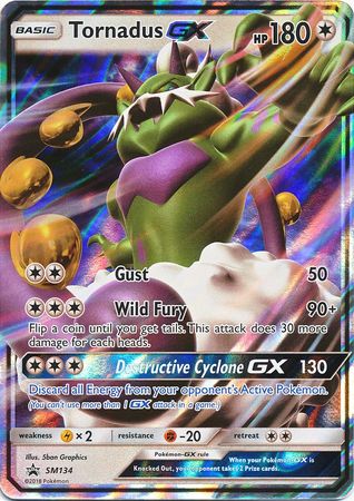 Tornadus GX - SM134 - Promo available at 401 Games Canada