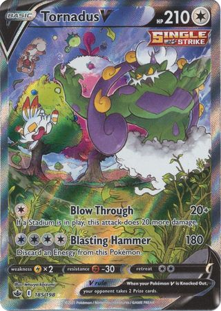 Tornadus V - 185/198 - Alternate Art Ultra Rare available at 401 Games Canada