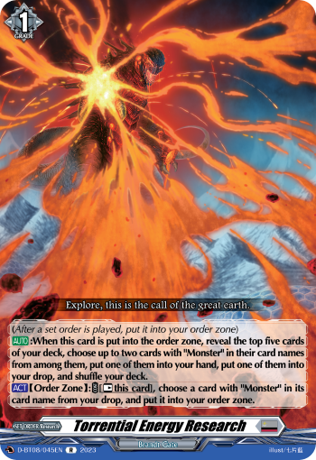 Torrential Energy Research - D-BT08/045 - Rare available at 401 Games Canada