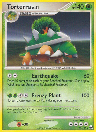 Torterra - 30/100 - Rare available at 401 Games Canada