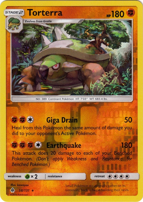 Torterra - 58/131 - Rare - Reverse Holo available at 401 Games Canada