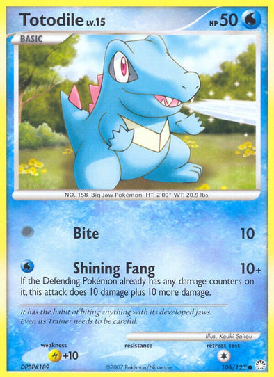 Totodile - 106/123 - Common available at 401 Games Canada