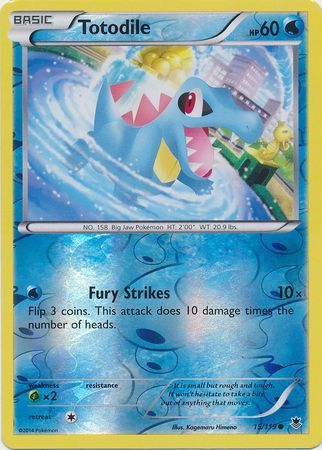 Totodile - 15/119 - Common - Reverse Holo available at 401 Games Canada