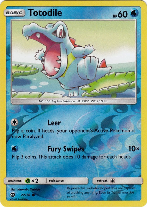 Totodile - 22/70 - Common - Reverse Holo available at 401 Games Canada