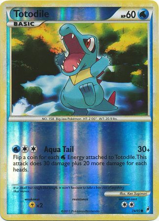 Totodile - 74/95 - Common - Reverse Holo available at 401 Games Canada