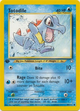 Totodile - 80/111 - Common - 1st Edition available at 401 Games Canada