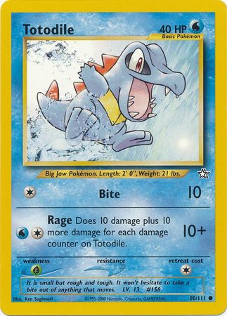 Totodile - 80/111 - Common - Unlimited available at 401 Games Canada