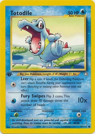 Totodile - 81/111 - Common - 1st Edition available at 401 Games Canada