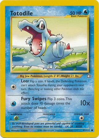 Totodile - 81/111 - Common - Unlimited available at 401 Games Canada