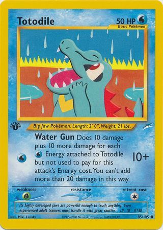 Totodile - 85/105 - Common - 1st Edition available at 401 Games Canada