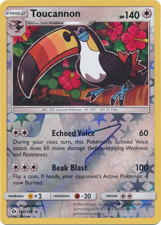 Toucannon - 108/149 - Rare - Reverse Holo available at 401 Games Canada