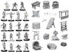 Townspeople & Accessories - Wizkids Deep Cuts Unpainted Minis available at 401 Games Canada