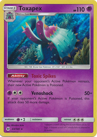 Toxapex - 63/149 - Holo Rare available at 401 Games Canada