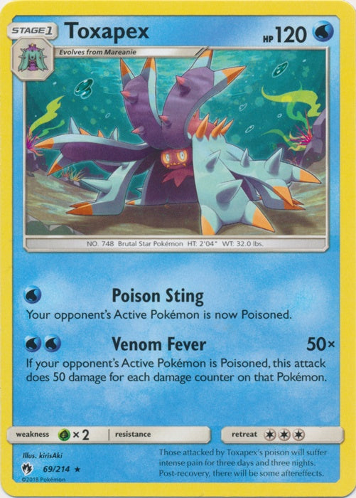 Toxapex - 69/214 - Rare available at 401 Games Canada