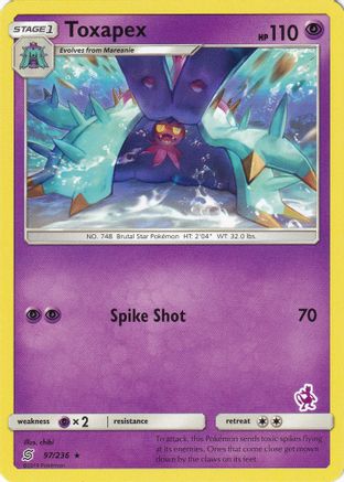 Toxapex (Mewtwo Stamped) - 097/236 - Promo available at 401 Games Canada