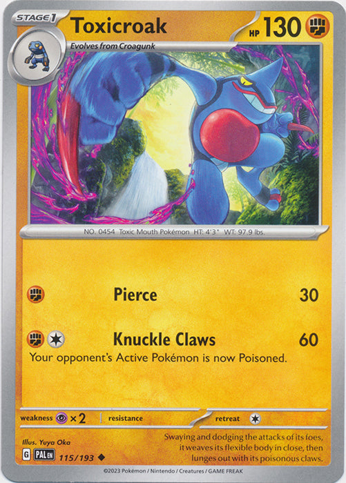 Toxicroak - 115/193 - Uncommon available at 401 Games Canada