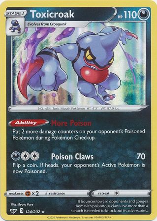 Toxicroak - 124/202 - Holo Rare available at 401 Games Canada