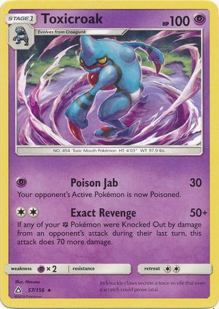 Toxicroak - 57/156 - Rare available at 401 Games Canada