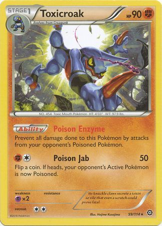 Toxicroak - 59/114 - Rare available at 401 Games Canada