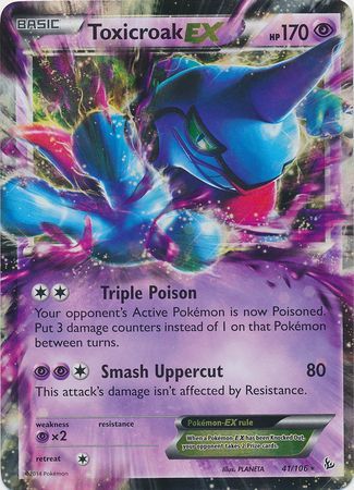 Toxicroak EX - 41/106 - Ultra Rare available at 401 Games Canada